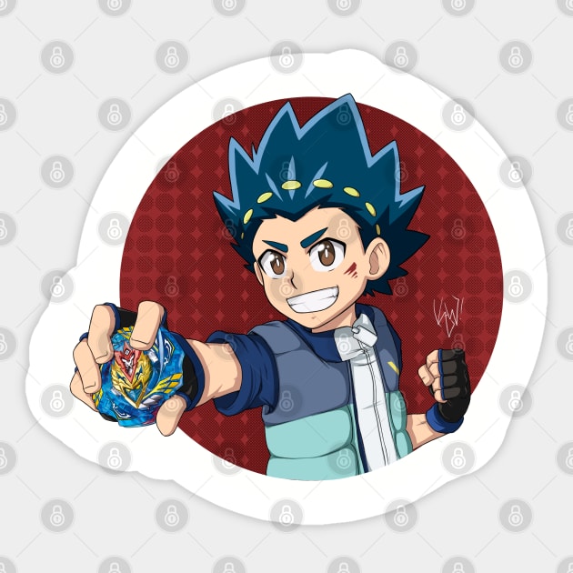 Valt Aoi from Beyblade Burst Turbo Sticker by Kaw_Dev